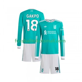 Fußballtrikots Liverpool Gakpo 18 Kinder 2025-2026 Langarm 3rd trikot kaufen